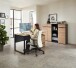 Aktenregal >Memphis< in Artisan Eiche Dekor / Graphit - 45x122x38 (BxHxT)