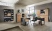 Rollcontainer >Memphis< in Artisan Eiche Dekor / Graphit - 45x66x55 (BxHxT)