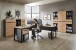 Rollcontainer >Memphis< in Artisan Eiche Dekor / Graphit - 45x66x55 (BxHxT)
