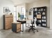 Rollcontainer >Memphis< in Artisan Eiche Dekor / Graphit - 45x66x55 (BxHxT)