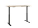 Schreibtisch >Memphis< höhenverstellbar, Artisan Eiche / schwarz - 160x72/120x77 (BxHxT)