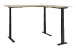 Eckschreibtisch >Memphis< höhenverstellbar, Artisan Eiche Dekor - 185x64/129x177 (BxHxT)