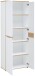 Aktenschrank >Memphis< in Weiß / Artisan Eiche Dekor - 75x197x38 (BxHxT)