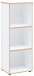 Aktenregal >Memphis< in Weiß / Artisan Eiche Dekor - 45x122x38 (BxHxT)