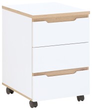 Rollcontainer >Memphis< in Weiß / Artisan...