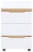 Rollcontainer >Memphis< in Weiß / Artisan Eiche Dekor - 45x66x55 (BxHxT)