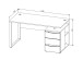 Schreibtisch >Memphis< in Weiß / Artisan / silber - 150x77x73 (BxHxT)