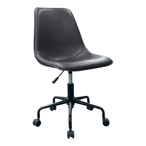 Bürostuhl >Monaco< in Braun, PU, Metall - 48x93x56cm (BxHxT)