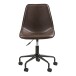 Bürostuhl >Monaco< in Braun, PU, Metall - 48x93x56cm (BxHxT)