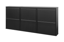 Schuhkipper >BLACK< (1stk) Schwarz lackiert, Metall, montiert - 50x72x15 (BxHxT)