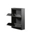 Schuhkipper >BLACK< (1stk) Schwarz lackiert, Metall, montiert - 50x72x15 (BxHxT)