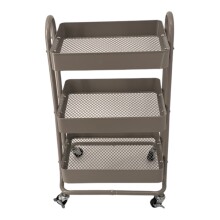 Servierwagen >RAJA< in grau, Lackiert, Metall  -...
