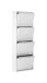 Schuhkipper >WIT< in Weiß, Lackiert, Metall montiert - 50x130x15cm (BxHxT)