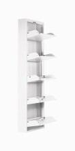 Schuhkipper >WIT< in Weiß, Lackiert, Metall montiert - 50x172x15cm (BxHxT)