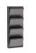 Schuhkipper >CLIP< (1stk) Metall / schwarz-anthrazit, montiert - 50x130x13,5 (BxHxT)