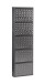 Schuhkipper >CLIP< (1stk) Metall / schwarz-anthrazit, montiert - 50x172x13,5 (BxHxT)