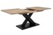Kulissen-Esstisch >Avant< ausziehbar, Dekor Artisan Oak / schwarz - 160/200x76x90cm (BxHxT)