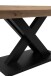 Kulissen-Esstisch >Avant< ausziehbar, Dekor Artisan Oak / schwarz - 160/200x76x90cm (BxHxT)