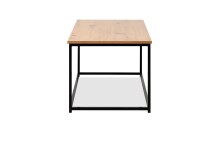 Couchtisch >Trelleborg< in Dekor Artisan Oak / schwarz - 90x40x48 (BxHxT)