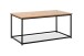 Couchtisch >Trelleborg< in Dekor Artisan Oak / schwarz - 90x40x48 (BxHxT)