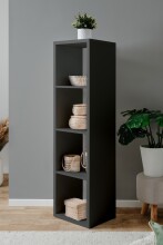 Regal >Max< in anthrazit - 38x141x33cm (BxHxT)