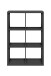 Regal >Max< in anthrazit - 73x107x33cm (BxHxT)