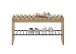 Garderoben-Set >Bantry< (4-teilig) in Eiche / schwarz - 100x190x30 (BxHxT)
