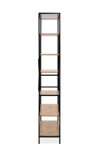 Regal >Trelleborg< in Dekor Artisan Oak / schwarz - 75x180,5x30 (BxHxT)
