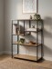 Regal >Trelleborg< in Dekor Artisan Oak / schwarz - 75x100,5x30 (BxHxT)
