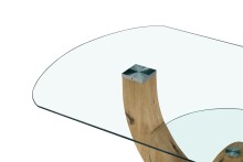 Couchtisch >Boston< in Artisan Eiche Dekor, Glas -...