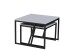 Couchtisch >Lola 2< (2-tlg) in grau, schwarz, MDF, Metall - 60x45x60 & 50x36x50 cm (BxHxT)