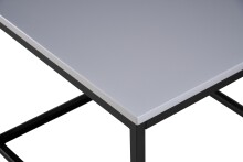 Beistelltisch >Samy 2< in grau, schwarz, MDF, Metall - 60x46x60cm (BxHxT)