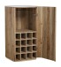 Barschrank >Winston< in weiß, Akazie, Marmor, Akazie massiv - 50x105x50 (BxHxT)