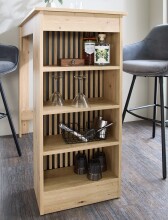 Bartisch >Mojito< in Artisan Eiche Dekor, schwarz - 115x103x50cm (BxHxT)