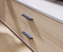 Lowboard >Avira< in Riva Eiche Dekor, kaschmir - 180x32x31cm (BxHxT)