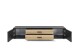 Lowboard >Filipo< in Artisan Eiche Dekor,schwarz - 160x32x31cm (BxHxT)