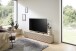 Lowboard >Lumero< in Artisan Eiche Dekor, schwarz - 180x32x31cm (BxHxT)