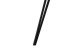 Esstisch >Fiete< in Eiche Dekor, schwarz, MDF, Metall - 80x75x80cm (BxHxT)