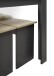 Essgruppe >Maria< (3-tlg.) in Artisan Eiche Dekor, anthrazit - 120x75x80 (BxHxT)