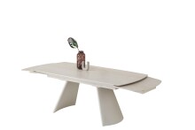 Esstisch >Kelso< (ausziehbar) in Travertin - Optik, beige - 200/280x76x100 (BxHxT)