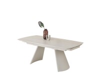 Esstisch >Kelso< (ausziehbar) in Travertin - Optik, beige - 200/280x76x100 (BxHxT)