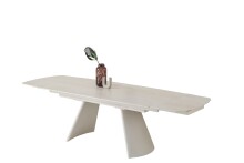 Esstisch >Kelso< (ausziehbar) in Travertin - Optik, beige - 200/280x76x100 (BxHxT)