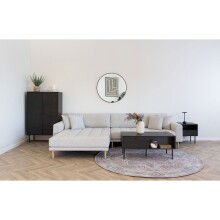 Ecksofa >Lido< in beige melange, Polyester -...
