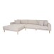 Ecksofa >Lido< in beige melange, Polyester - 290x76x92cm (BxHxT)