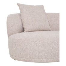 Sofa >Kingston< in beige, Polyester - 294x69cm (BxH)