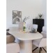 Esstisch >Maranola< in Hellgrau, MDF, Zement - 96x76x200cm (BxHxT)