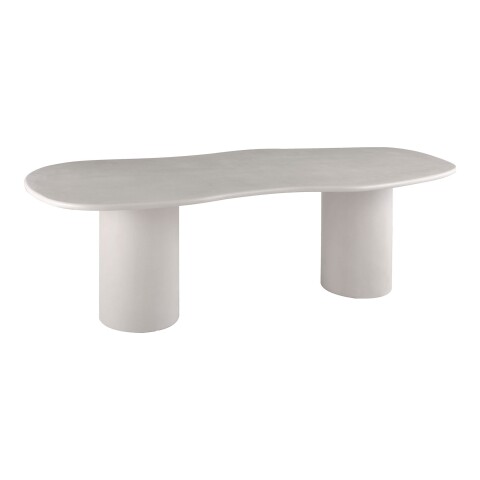 Esstisch >Maranola< in Hellgrau, MDF, Zement - 240x76x96cm (BxHxT)