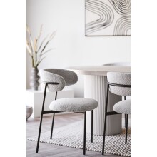 Esstisch >Solva< in Sand / Natur, MDF, Eschenfurnier - 220x75x100cm (BxHxT)