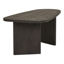 Couchtisch >Melo< in Dunkelbraun, MDF, Dekor - 100x41x50cm (BxHxT)