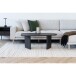 Couchtisch >Melo< in Dunkelbraun, MDF, Dekor - 100x41x50cm (BxHxT)